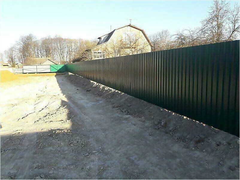 Забор, ворота, калитка из зеленого профлиста 150м фото 4 в Новокубанске