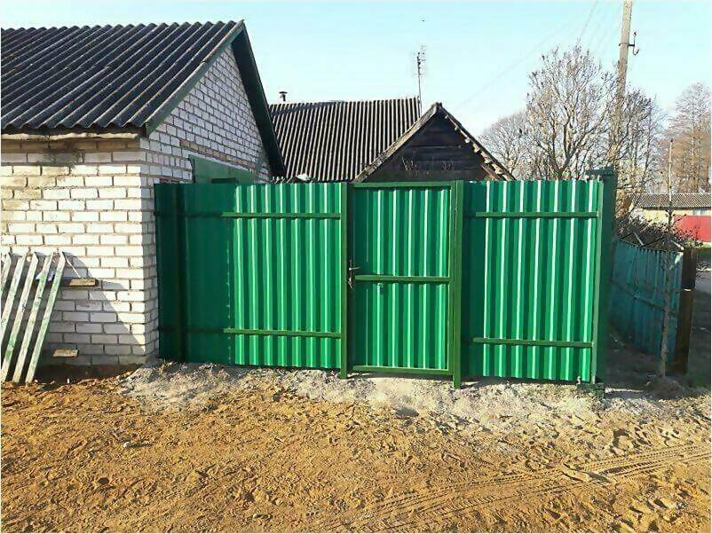 Забор, ворота, калитка из зеленого профлиста 150м фото 1 в Новокубанске