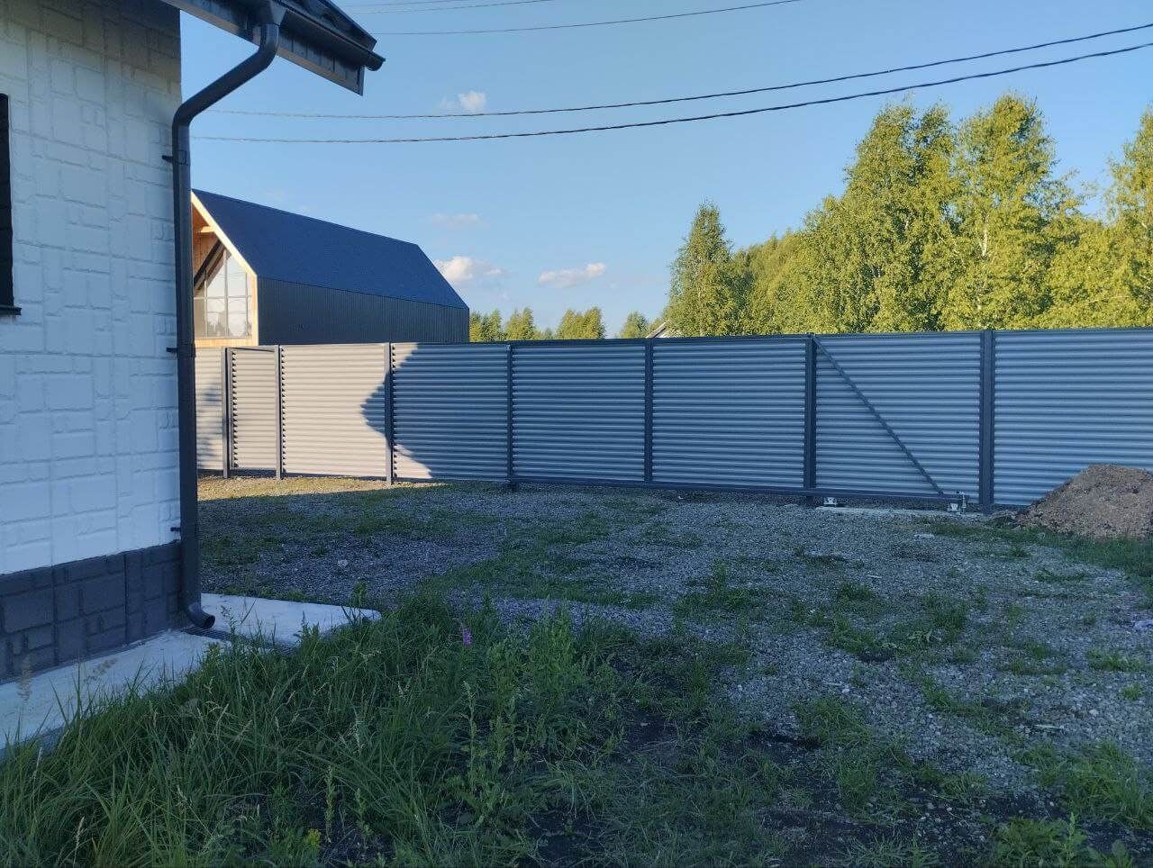 Забор из ламелей еврожалюзи 20м RAL7004 Серый фото 4 в Новокубанске