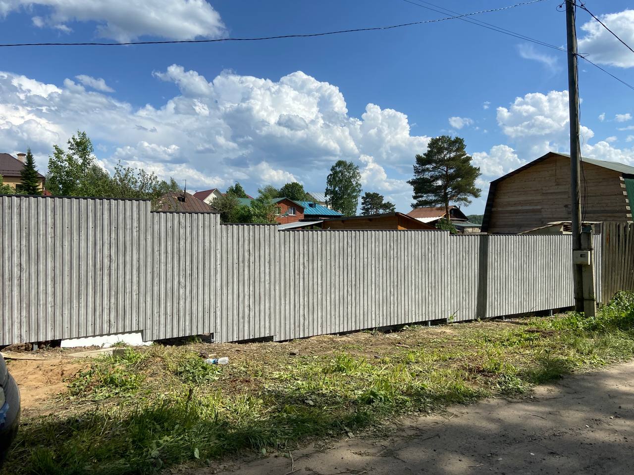 Забор из профнастила НС-10 42м Светлая Береза SteelArt фото 8 в Новокубанске